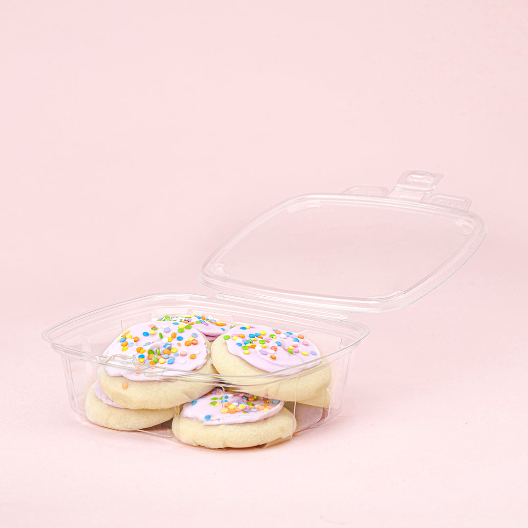 Yummy 'Barbie' Themed Sugar Cookies in a Tamper Evident container