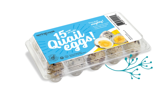 Package with Spring Creek Quail Eggs