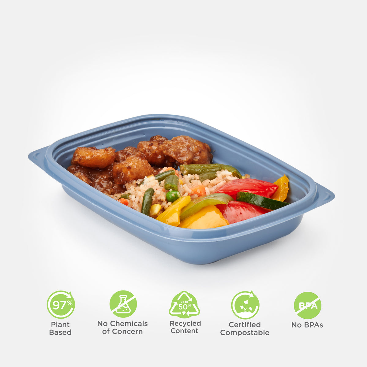 No more Black Microwavable Take-Out Containers