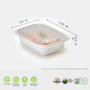 Microwave safe translucent lid for 16, 24 and 32 oz GoodToGo containers.