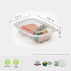 Clear Anti-fog lid for 16, 24 and 32 oz GoodToGo containers. Not for Microwave use