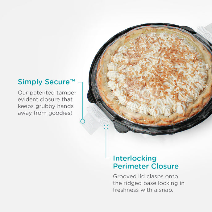 Simply Secure™ 8" Pie Package with 1.25" Domed Lid (0851)