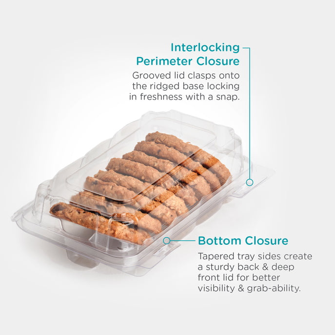 Single Row 3" Perimeter Seal Cookie, Donut & Sliced Loaf Angled Display Package (2027)