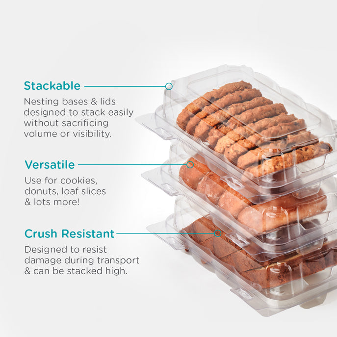 Single Row 3" Perimeter Seal Cookie, Donut & Sliced Loaf Angled Display Package (2027)