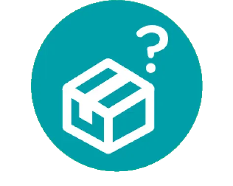 Box and Question Mark Icon indicating a link to Tracking Info.
