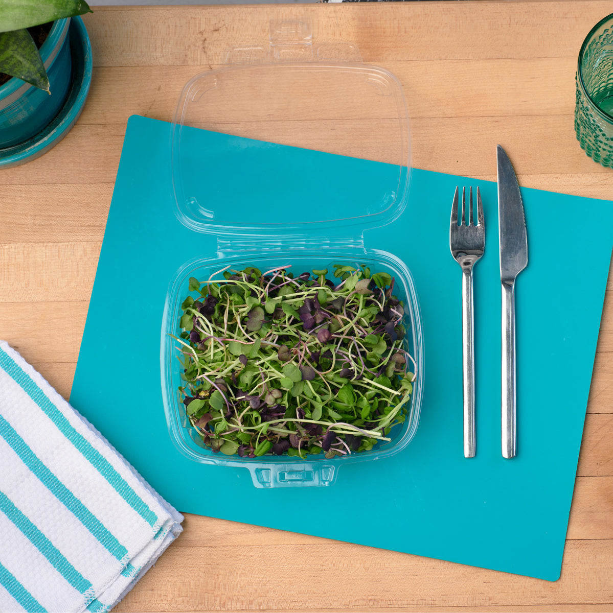 8 oz GoodGuard Clamshell Packaging | Tamper Resistant Containers.