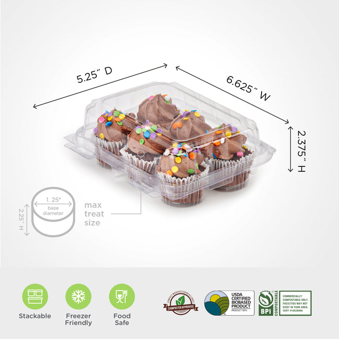 6-pack 2.25" Mini Cupcake & Muffin Package (0096)