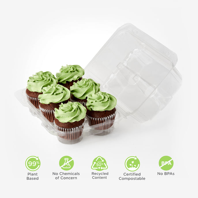 6-pack 3.75" Classic Cupcake & Muffin Package (0206)