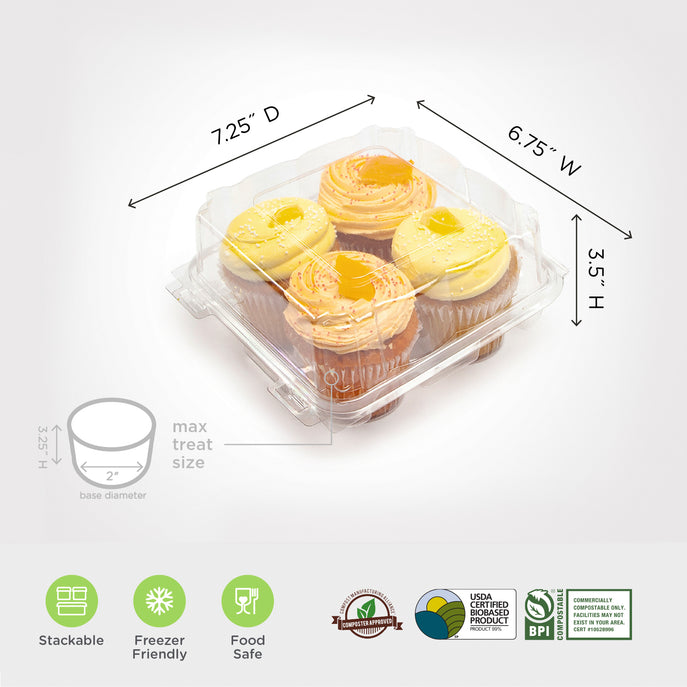 4-pack 3.25" Classic Cupcake & Muffin Package (0215)