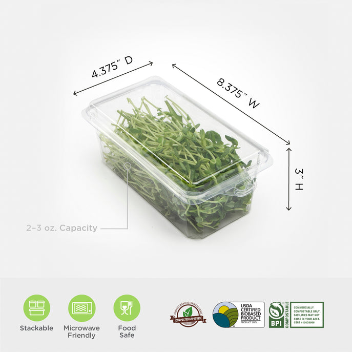 Dimensions and capacity of this 2-3 oz herb container.