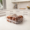 4 pack of Mega muffins oin a clear containers